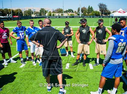 Thumbnail 3 in USA Football/MaxPreps Media Day @ SF 49ers facility photogallery.