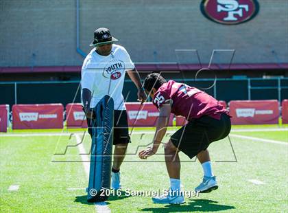 Thumbnail 3 in USA Football/MaxPreps Media Day @ SF 49ers facility photogallery.