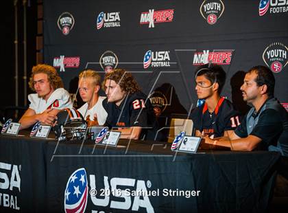 Thumbnail 3 in USA Football/MaxPreps Media Day @ SF 49ers facility photogallery.