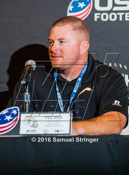 Thumbnail 2 in USA Football/MaxPreps Media Day @ SF 49ers facility photogallery.