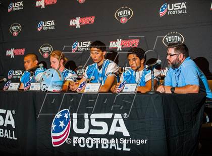 Thumbnail 3 in USA Football/MaxPreps Media Day @ SF 49ers facility photogallery.