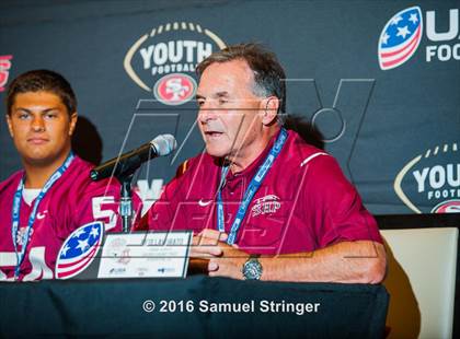 Thumbnail 3 in USA Football/MaxPreps Media Day @ SF 49ers facility photogallery.