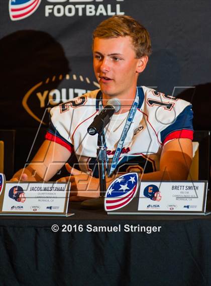 Thumbnail 2 in USA Football/MaxPreps Media Day @ SF 49ers facility photogallery.