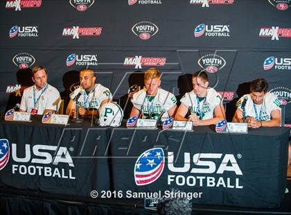 Thumbnail 3 in USA Football/MaxPreps Media Day @ SF 49ers facility photogallery.