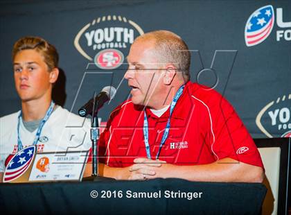 Thumbnail 3 in USA Football/MaxPreps Media Day @ SF 49ers facility photogallery.