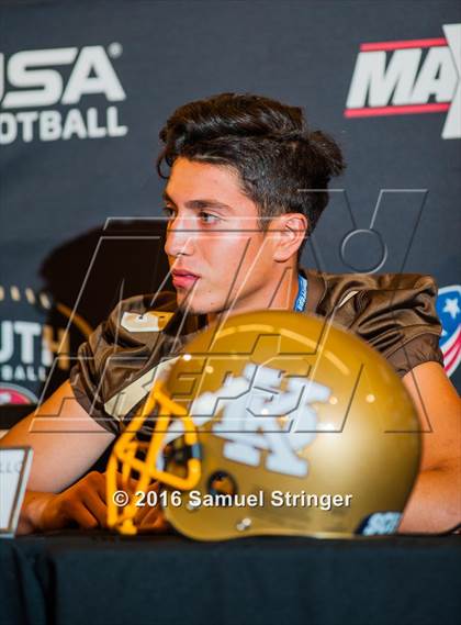 Thumbnail 2 in USA Football/MaxPreps Media Day @ SF 49ers facility photogallery.