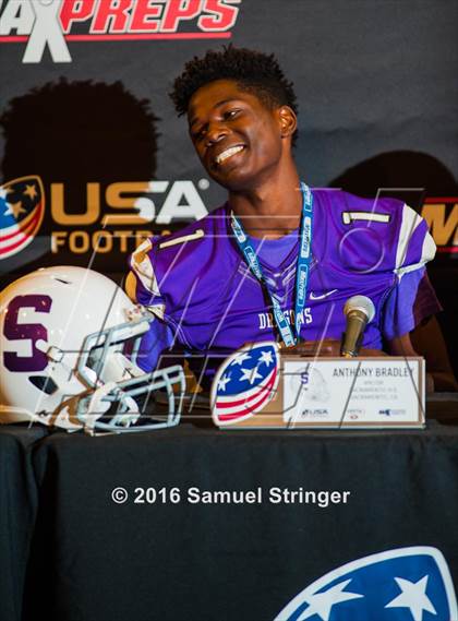 Thumbnail 2 in USA Football/MaxPreps Media Day @ SF 49ers facility photogallery.
