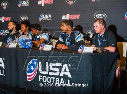 Thumbnail 3 in USA Football/MaxPreps Media Day @ SF 49ers facility photogallery.