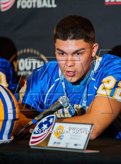Thumbnail 3 in USA Football/MaxPreps Media Day @ SF 49ers facility photogallery.