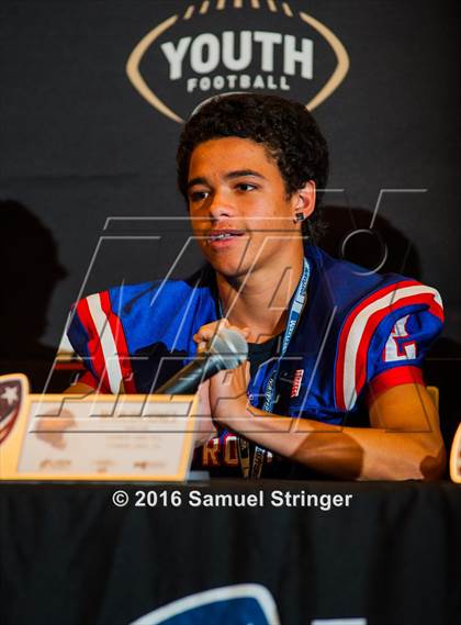 Thumbnail 3 in USA Football/MaxPreps Media Day @ SF 49ers facility photogallery.