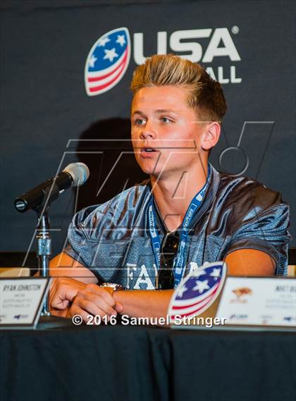 Thumbnail 3 in USA Football/MaxPreps Media Day @ SF 49ers facility photogallery.