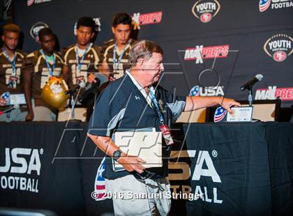 Thumbnail 2 in USA Football/MaxPreps Media Day @ SF 49ers facility photogallery.