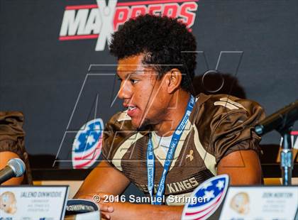 Thumbnail 1 in USA Football/MaxPreps Media Day @ SF 49ers facility photogallery.