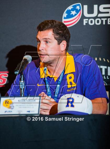 Thumbnail 3 in USA Football/MaxPreps Media Day @ SF 49ers facility photogallery.