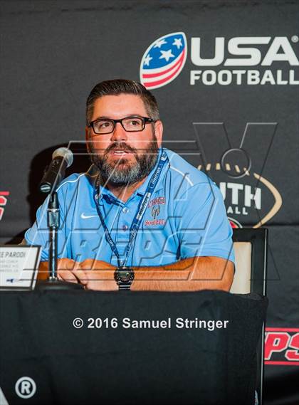 Thumbnail 2 in USA Football/MaxPreps Media Day @ SF 49ers facility photogallery.