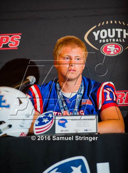 Thumbnail 2 in USA Football/MaxPreps Media Day @ SF 49ers facility photogallery.