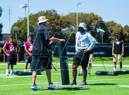 Thumbnail 1 in USA Football/MaxPreps Media Day @ SF 49ers facility photogallery.