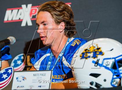 Thumbnail 3 in USA Football/MaxPreps Media Day @ SF 49ers facility photogallery.