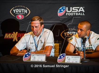 Thumbnail 3 in USA Football/MaxPreps Media Day @ SF 49ers facility photogallery.