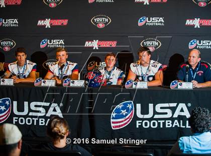 Thumbnail 1 in USA Football/MaxPreps Media Day @ SF 49ers facility photogallery.