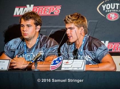 Thumbnail 2 in USA Football/MaxPreps Media Day @ SF 49ers facility photogallery.