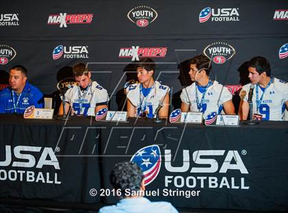 Thumbnail 3 in USA Football/MaxPreps Media Day @ SF 49ers facility photogallery.