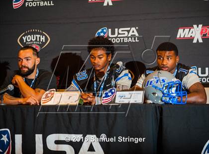Thumbnail 2 in USA Football/MaxPreps Media Day @ SF 49ers facility photogallery.