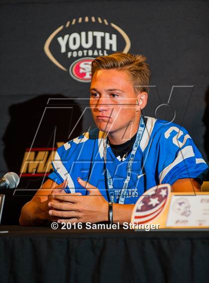 Thumbnail 3 in USA Football/MaxPreps Media Day @ SF 49ers facility photogallery.