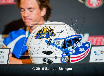 Thumbnail 3 in USA Football/MaxPreps Media Day @ SF 49ers facility photogallery.