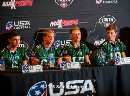 Thumbnail 3 in USA Football/MaxPreps Media Day @ SF 49ers facility photogallery.