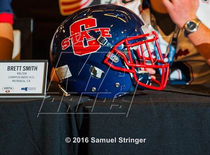 Thumbnail 3 in USA Football/MaxPreps Media Day @ SF 49ers facility photogallery.