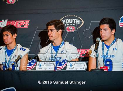 Thumbnail 2 in USA Football/MaxPreps Media Day @ SF 49ers facility photogallery.