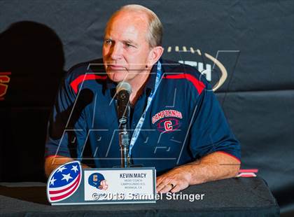 Thumbnail 2 in USA Football/MaxPreps Media Day @ SF 49ers facility photogallery.