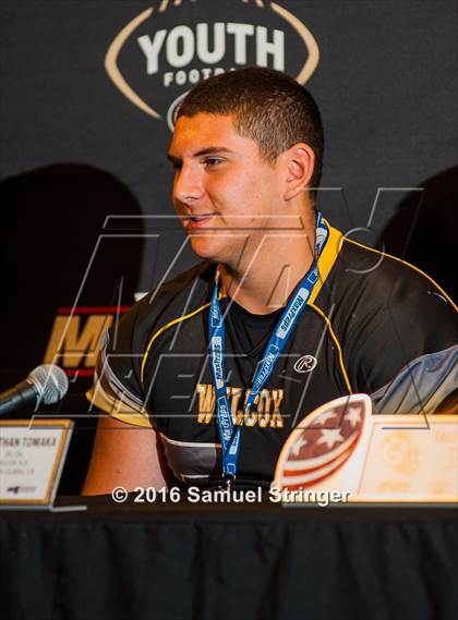 Thumbnail 1 in USA Football/MaxPreps Media Day @ SF 49ers facility photogallery.