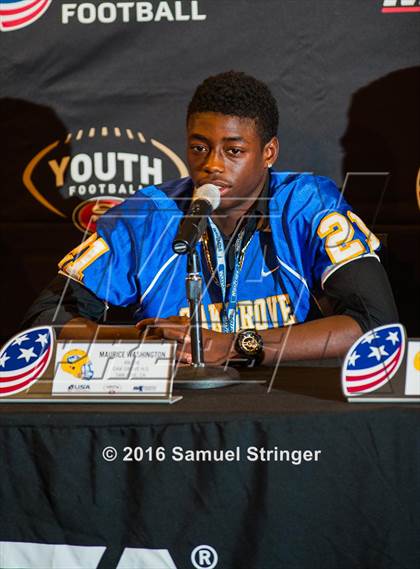 Thumbnail 3 in USA Football/MaxPreps Media Day @ SF 49ers facility photogallery.