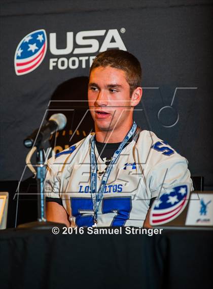 Thumbnail 2 in USA Football/MaxPreps Media Day @ SF 49ers facility photogallery.