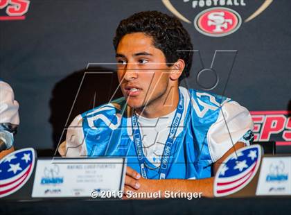 Thumbnail 1 in USA Football/MaxPreps Media Day @ SF 49ers facility photogallery.