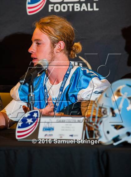 Thumbnail 3 in USA Football/MaxPreps Media Day @ SF 49ers facility photogallery.