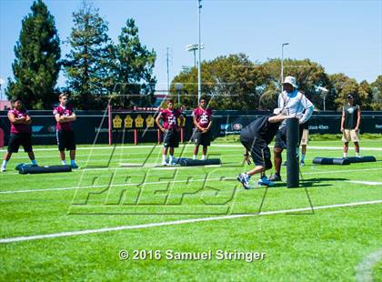 Thumbnail 3 in USA Football/MaxPreps Media Day @ SF 49ers facility photogallery.
