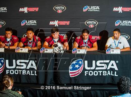 Thumbnail 1 in USA Football/MaxPreps Media Day @ SF 49ers facility photogallery.