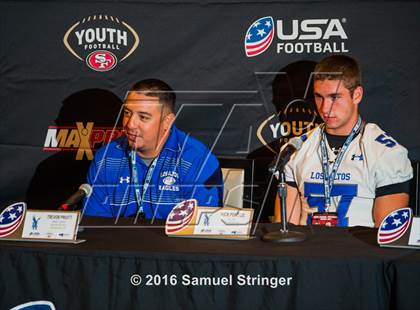 Thumbnail 2 in USA Football/MaxPreps Media Day @ SF 49ers facility photogallery.