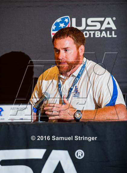 Thumbnail 2 in USA Football/MaxPreps Media Day @ SF 49ers facility photogallery.