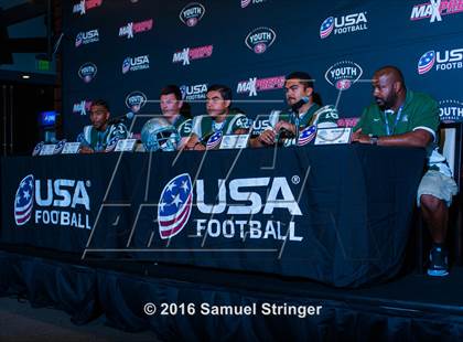 Thumbnail 2 in USA Football/MaxPreps Media Day @ SF 49ers facility photogallery.