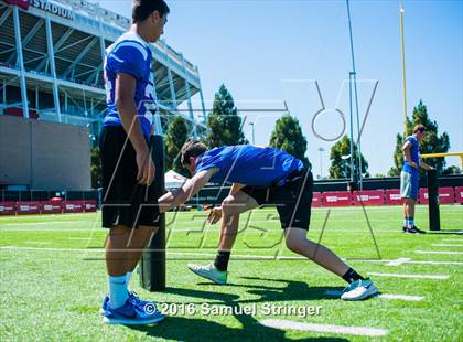 Thumbnail 3 in USA Football/MaxPreps Media Day @ SF 49ers facility photogallery.