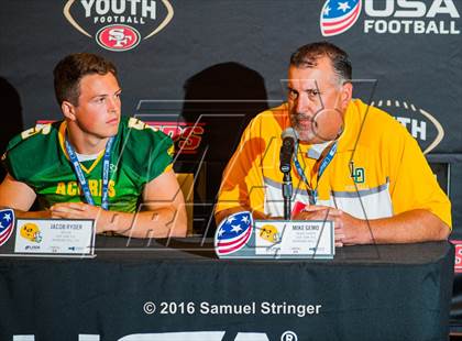 Thumbnail 3 in USA Football/MaxPreps Media Day @ SF 49ers facility photogallery.
