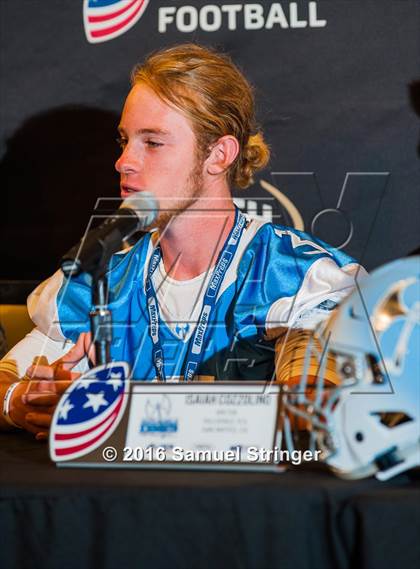 Thumbnail 1 in USA Football/MaxPreps Media Day @ SF 49ers facility photogallery.