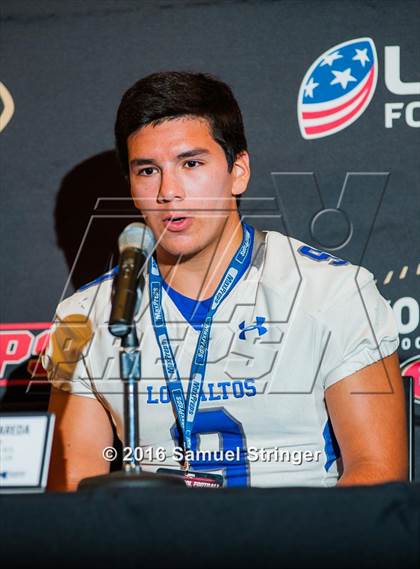 Thumbnail 3 in USA Football/MaxPreps Media Day @ SF 49ers facility photogallery.