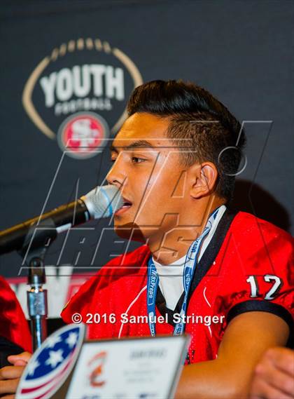 Thumbnail 1 in USA Football/MaxPreps Media Day @ SF 49ers facility photogallery.