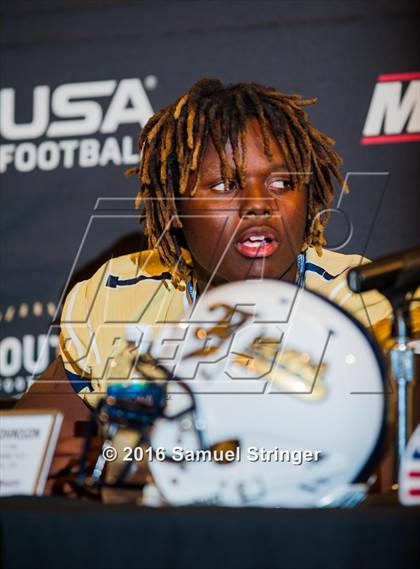 Thumbnail 2 in USA Football/MaxPreps Media Day @ SF 49ers facility photogallery.