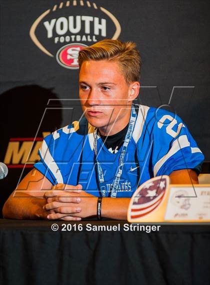 Thumbnail 2 in USA Football/MaxPreps Media Day @ SF 49ers facility photogallery.